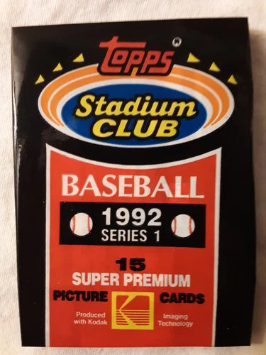 1992 Topps Stadium Club Baseball Series 1
