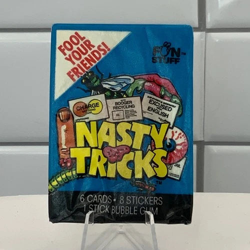 1990 Confex Nasty Tricks Novelty Trading Card Pack