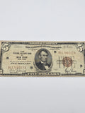 1929 $5 Federal Reserve Bank Note New York Fr. 1850-B Brown Seal Paper Money
