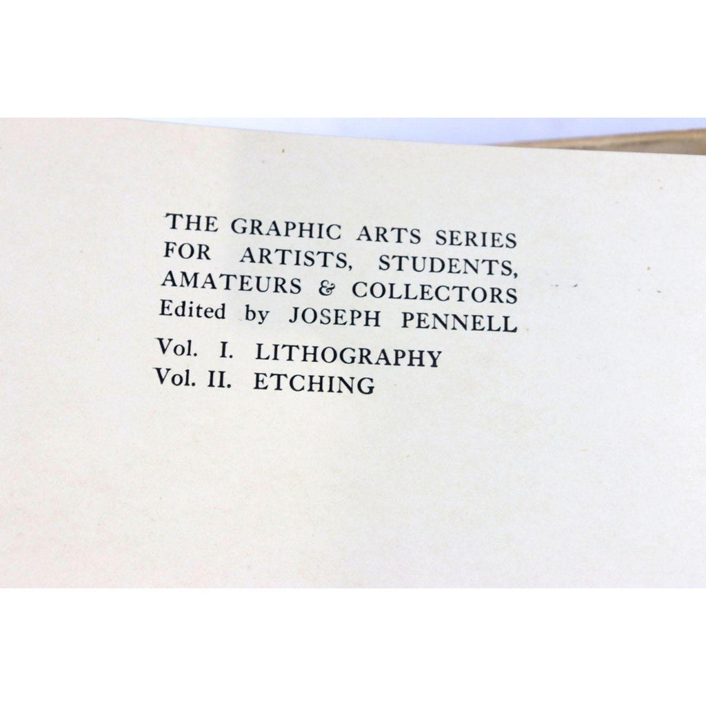 1915 Joseph Pennell Signed Deluxe Ed Lithography & Lithographers 44/58 W/ BOX