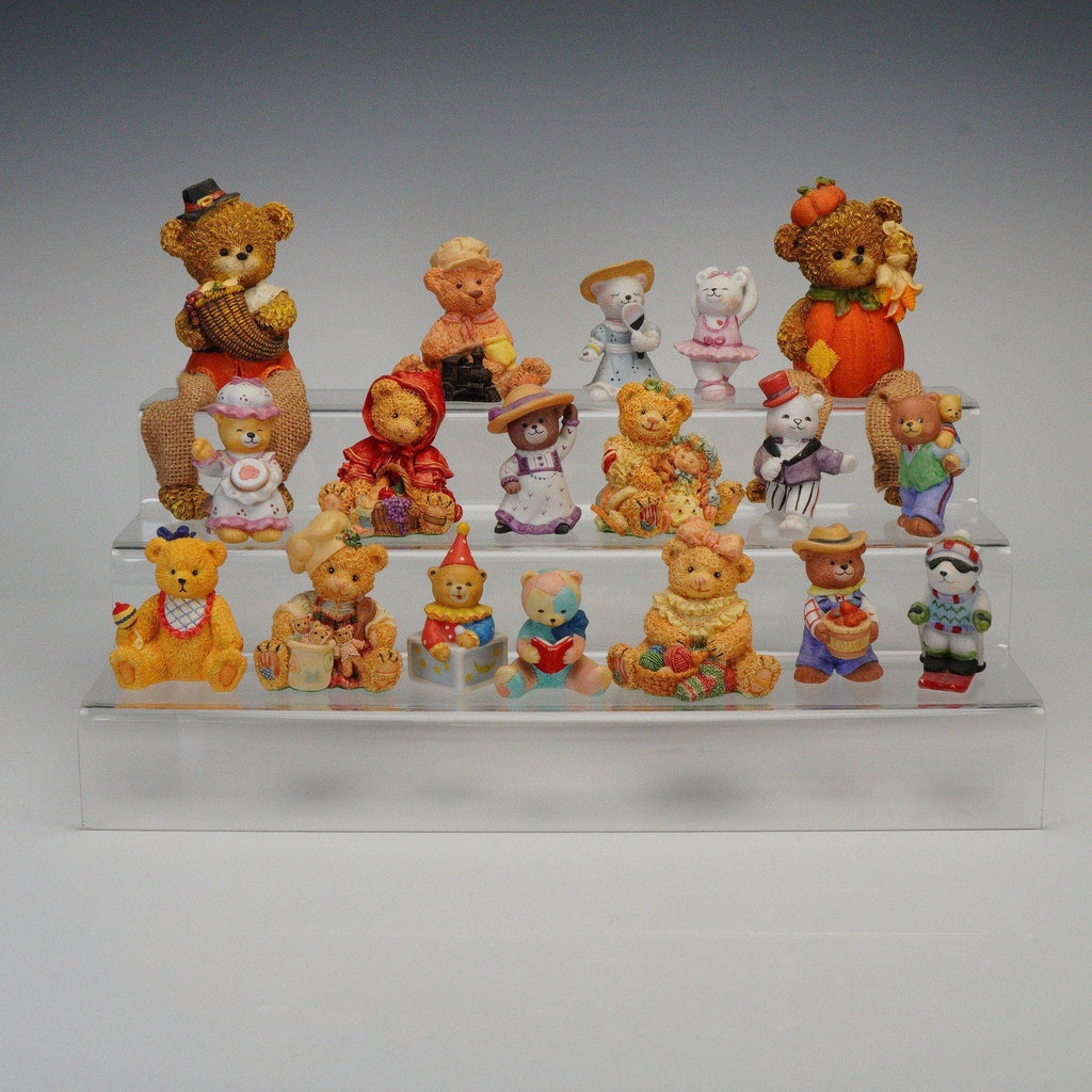 Rare Beverly Port Time Machine Teddies Jester Set Bear Music Box 1987 Signed 18 piece