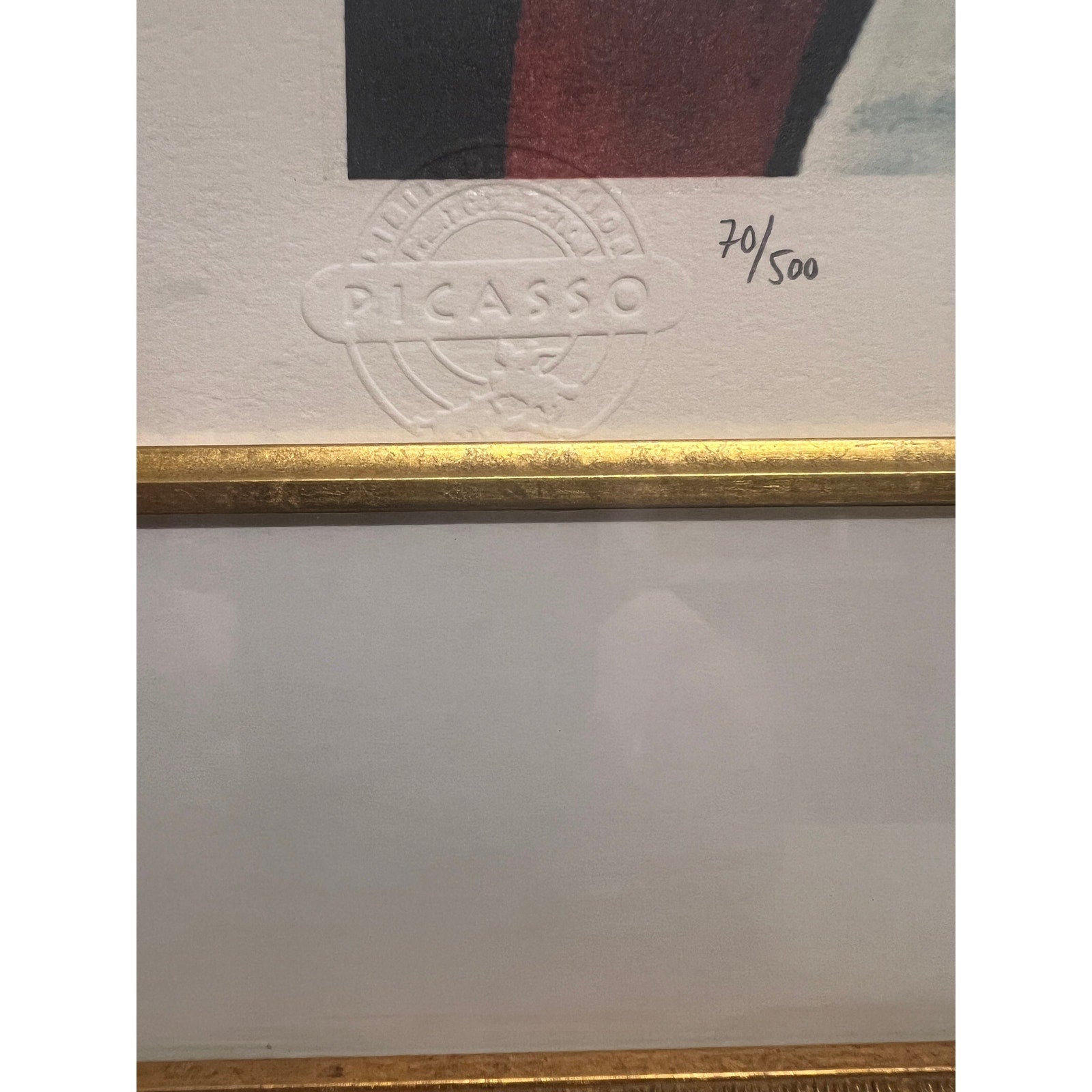 Picasso "Le Rêve" Estate Signed Limited Edition Print 70/500 - Embossed Seal