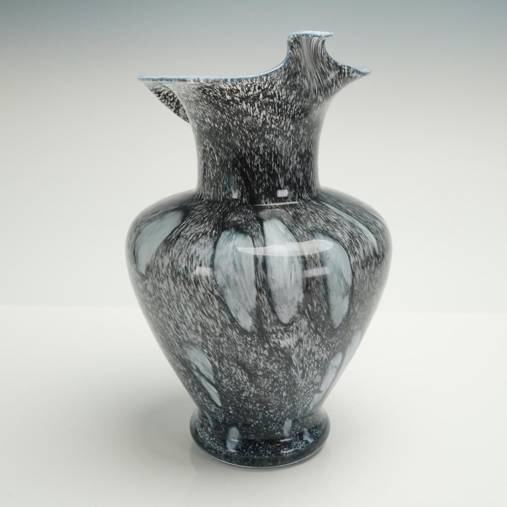 Murano Glass Jack in the Pulpit Vase Lavorazione Arte Italian Mottled Lava