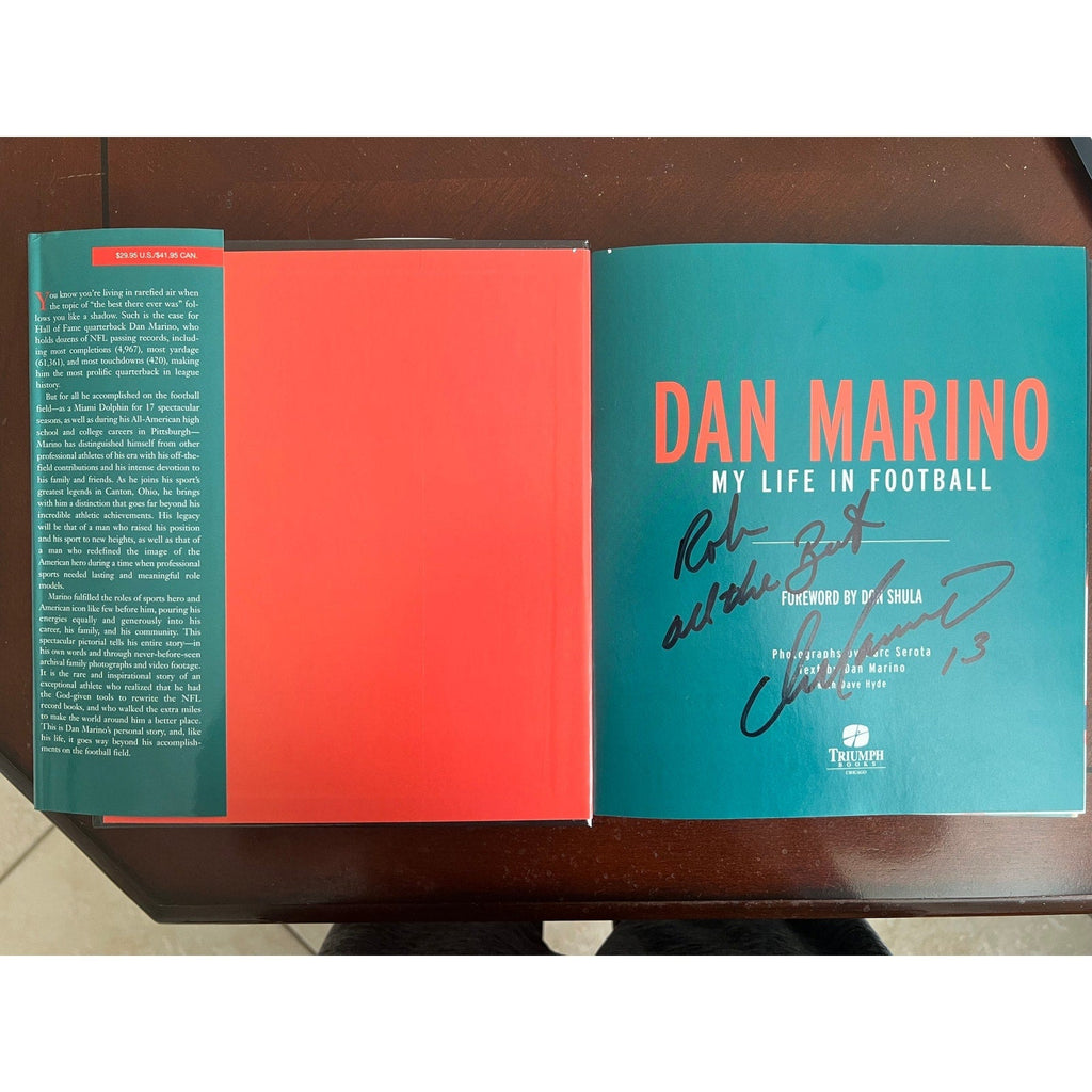 Dan Marino SIGNED My Life in Football Hardcover Book Auto Dolphins HOF 13
