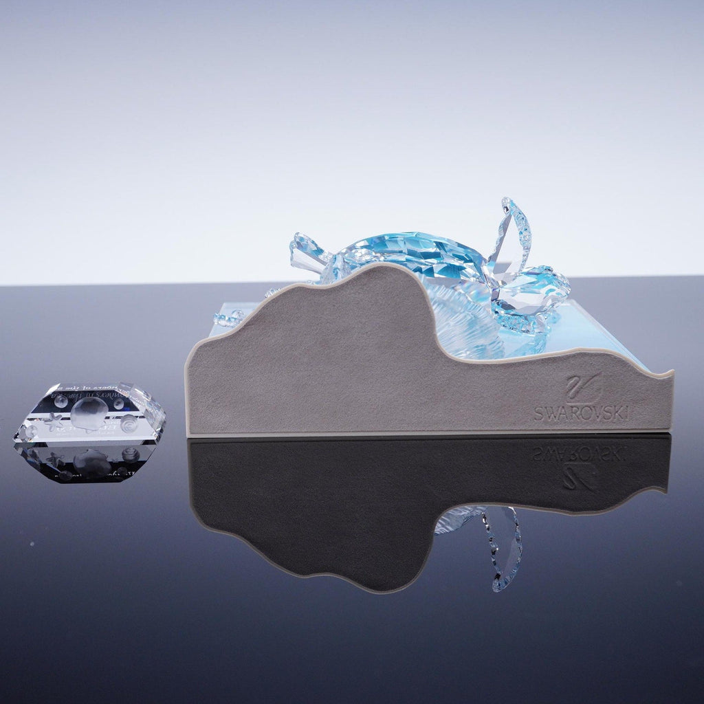 Swarovski SCS 2005 Eternity Wonders of the Sea Turtle Sculpture Plaque Boxed