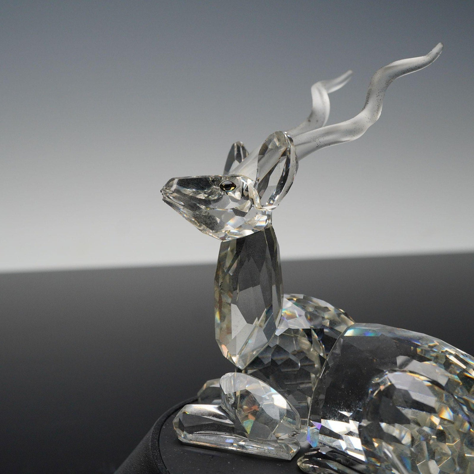 Swarovski SCS 1994 Kudu Inspiration Africa 3pc Set Figurine Base Bird NO BOX