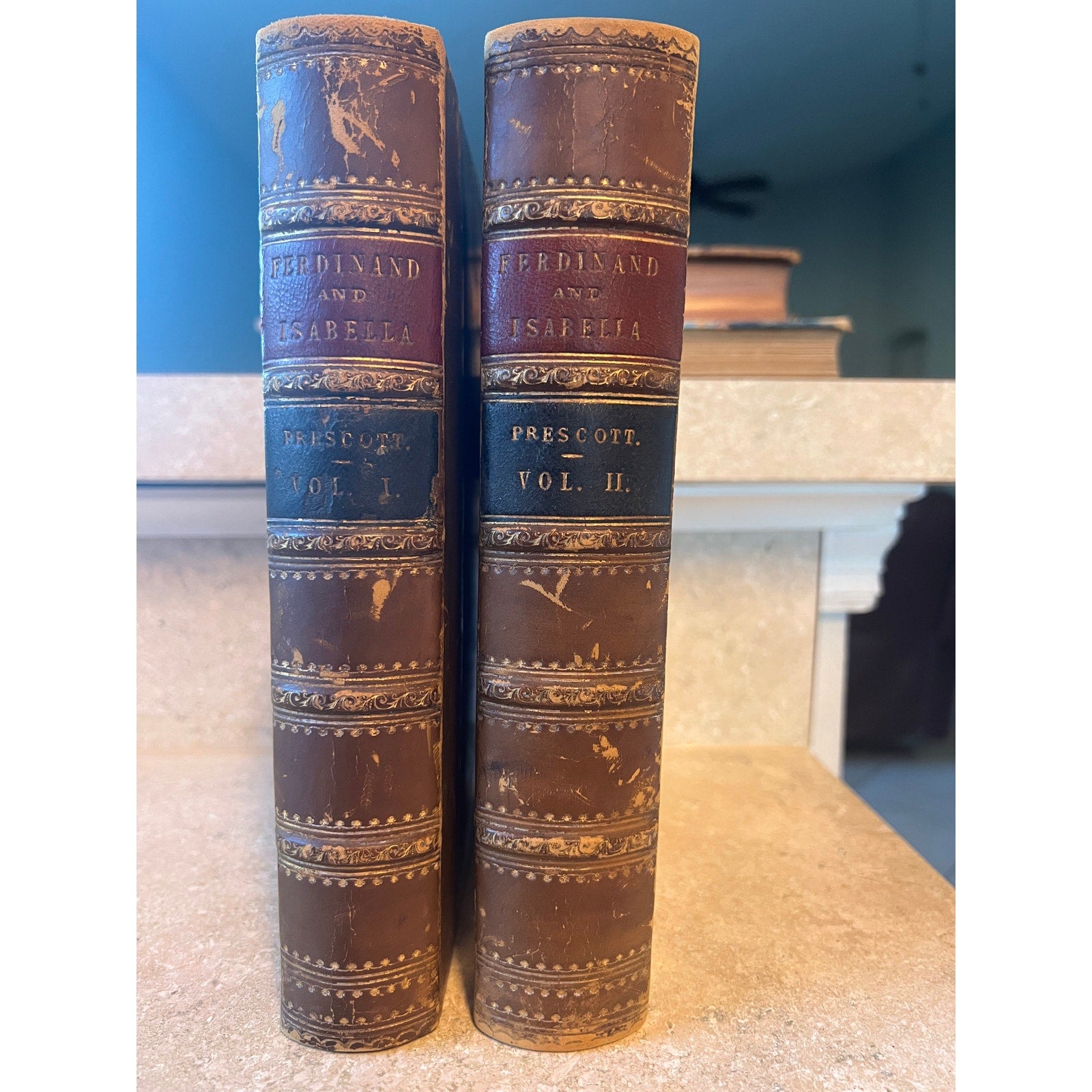W.H. Prescott, "Ferdinand and Isabella" (1867) 2-Vol Set
