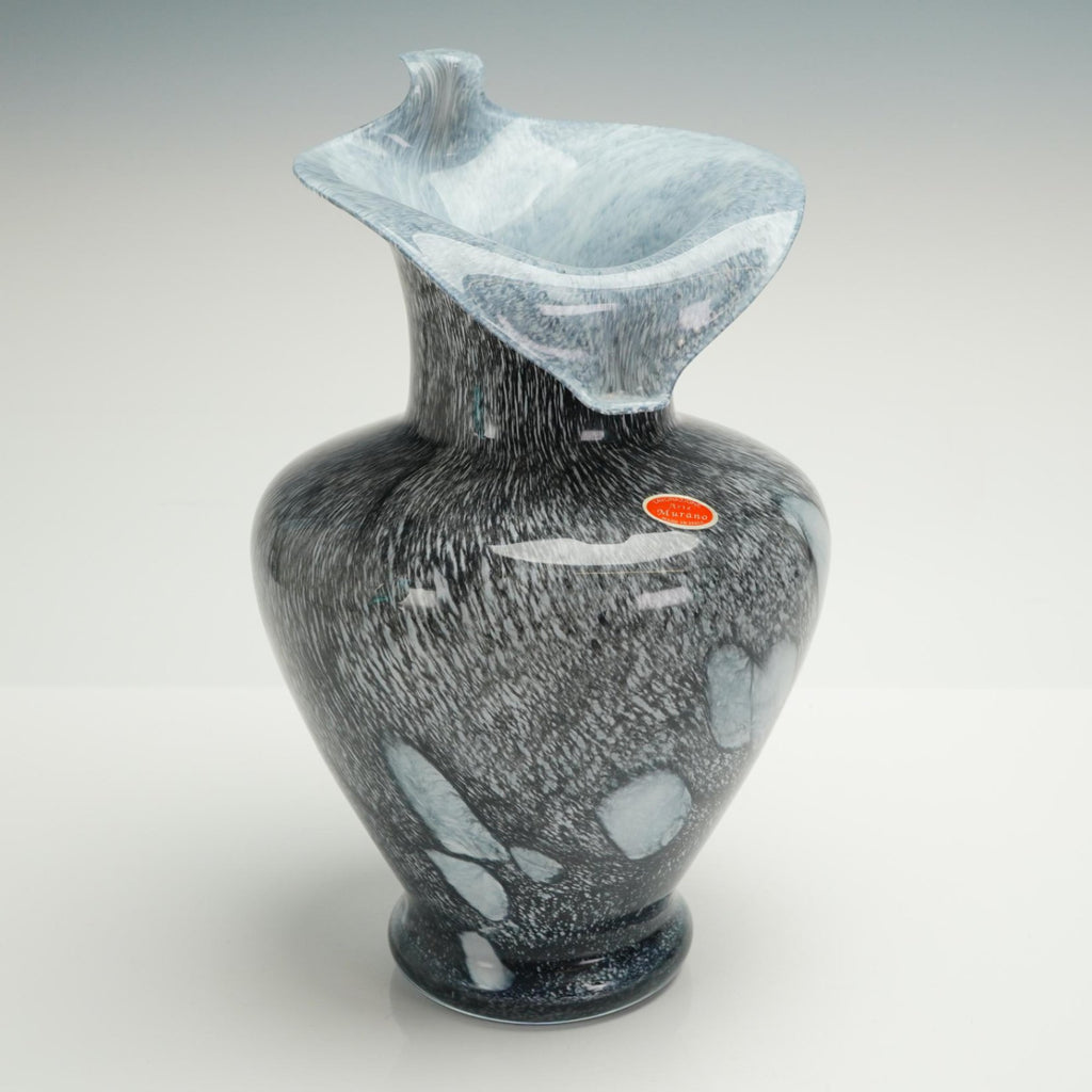 Murano Glass Jack in the Pulpit Vase Lavorazione Arte Italian Mottled Lava