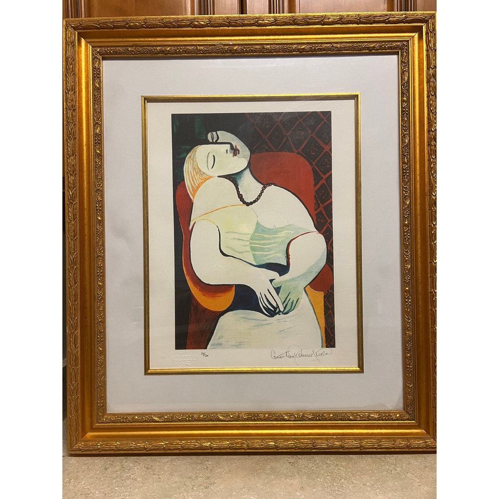 Picasso "Le Rêve" Estate Signed Limited Edition Print 70/500 - Embossed Seal
