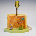 Vtg Dolly Toy Co Disney Bambi Lamp Thumper No Shade Molded Plastic Childrens