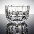 Kosta Boda Revolution Cut Crystal Bowl 58906 Swedish Glass Diamond Wedge 6.5"