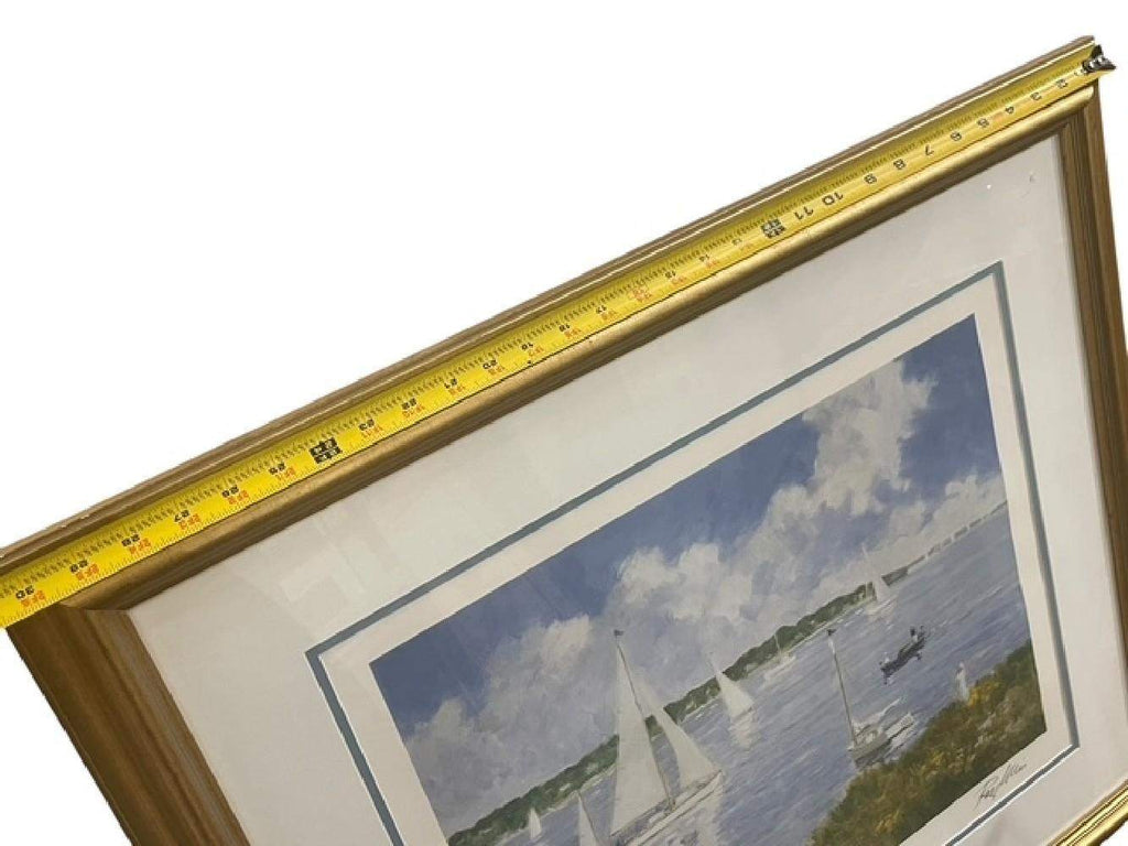 Peggy Ellis Signed Limited Edition Print Sailing at Sunset 159/500 Coastal Art