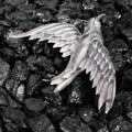 Vintage Coro Craft Sterling Silver Bird Brooch - 1940s Sculptural Flight