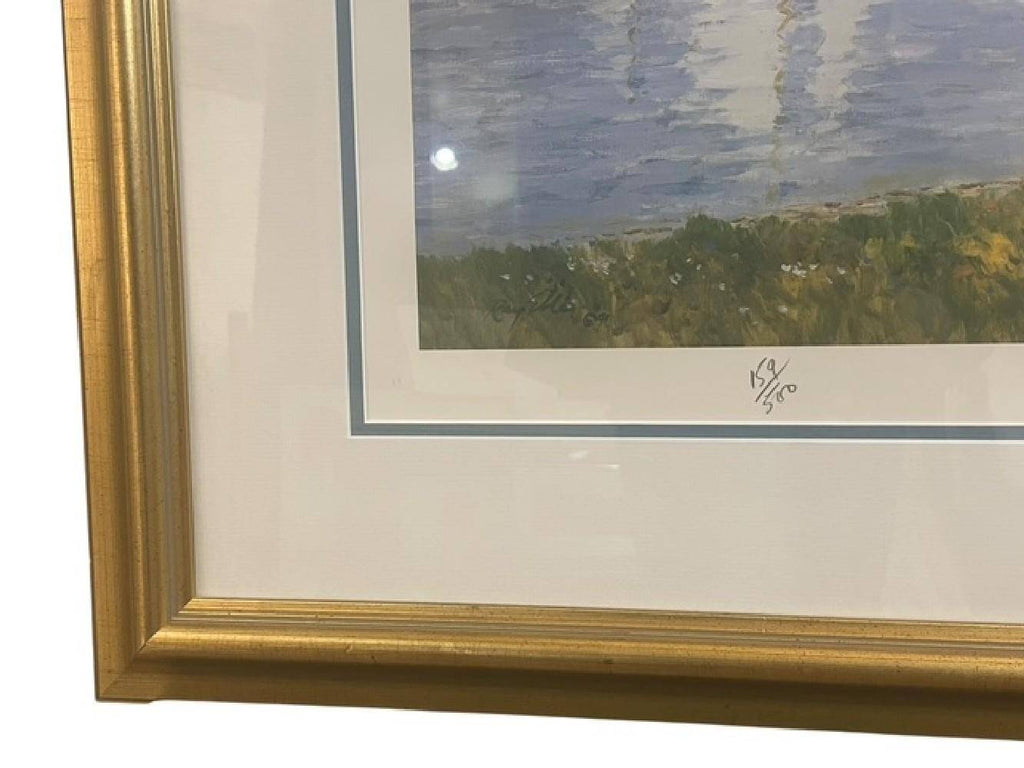 Peggy Ellis Signed Limited Edition Print Sailing at Sunset 159/500 Coastal Art