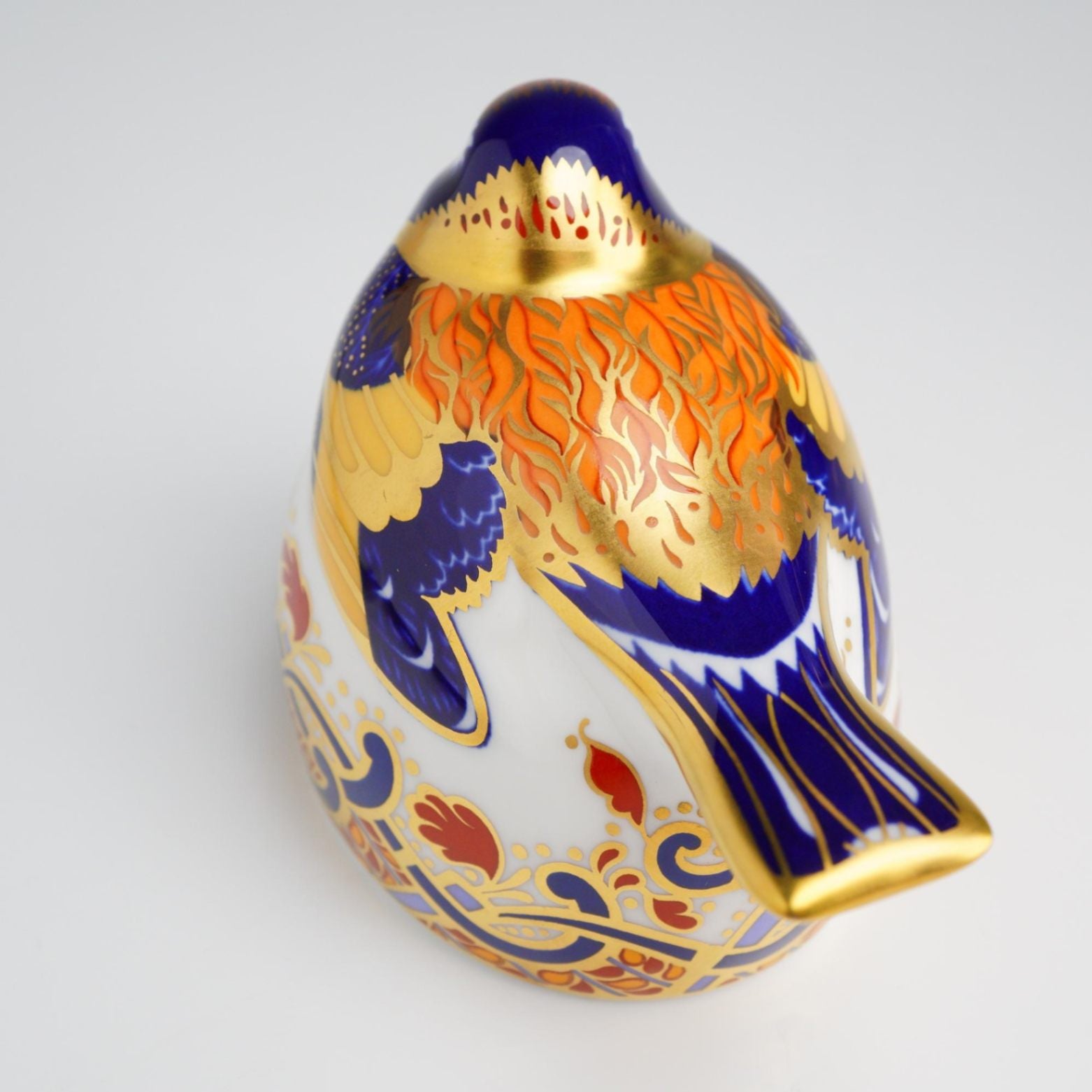 Royal Crown Derby Goldfinch Nesting Paperweight Imari Palette 22k Gold 1996