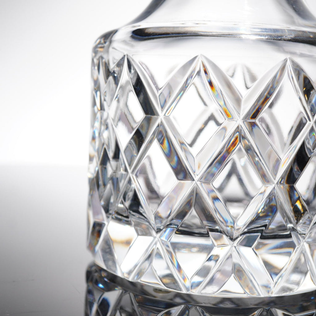 Orrefors Sofiero Crystal Decanter Gunnar Cyren Diamond Cut Stopper 10"