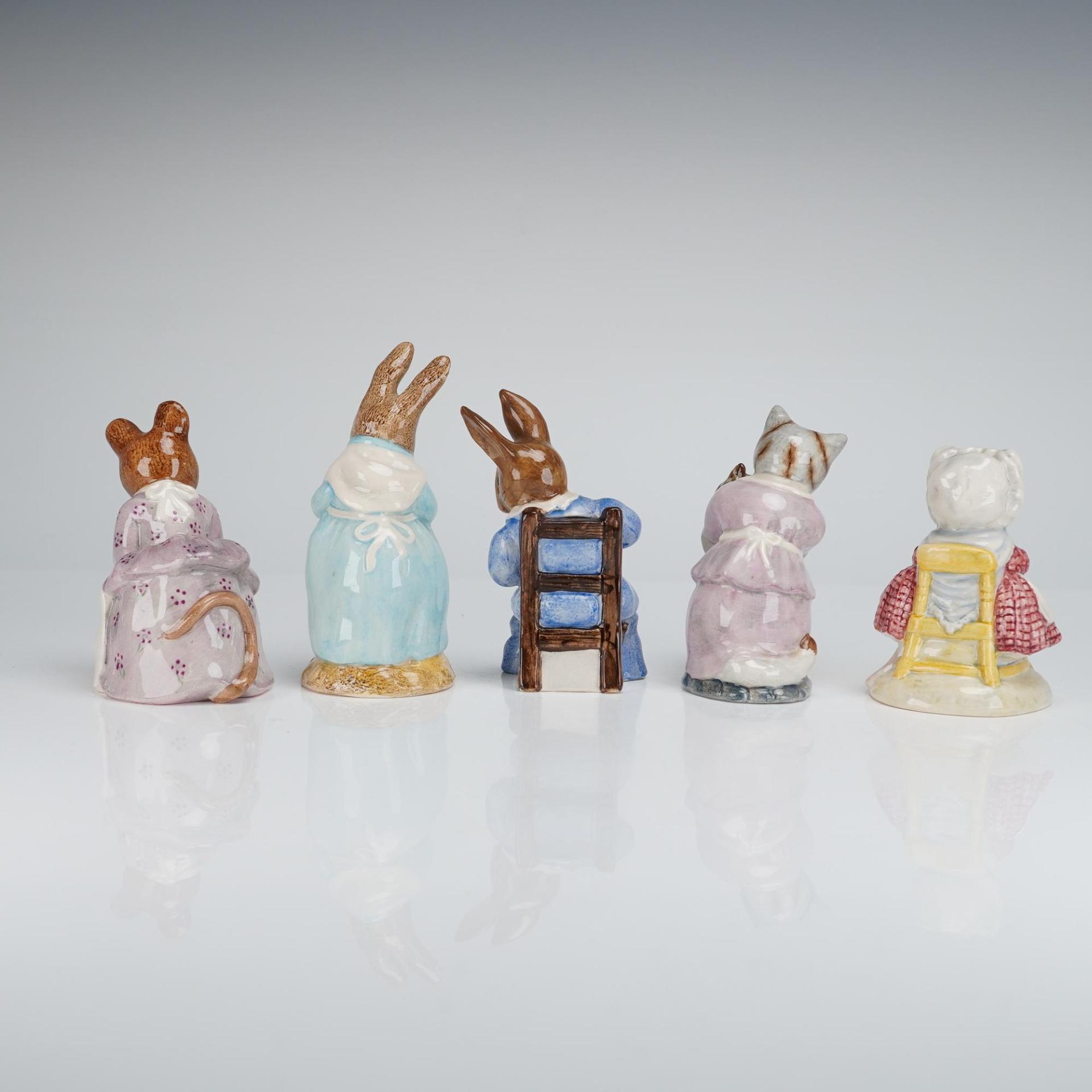 5pc Beatrix Potter Figurine Lot Beswick & Royal Albert Signed Michael Doulton