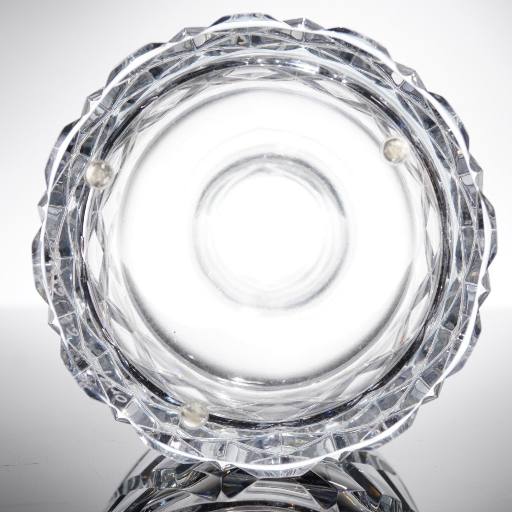 Orrefors Sofiero Crystal Decanter Gunnar Cyren Diamond Cut Stopper 10"