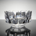 Orrefors Corona Crystal Bowl Lars Hellsten 9" Heavy Lobe Star Cut Swedish Glass
