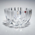 Orrefors Sweden Centerpiece Bowl Lars Hellsten Thick Crystal Swirl Ribbed 8.5"