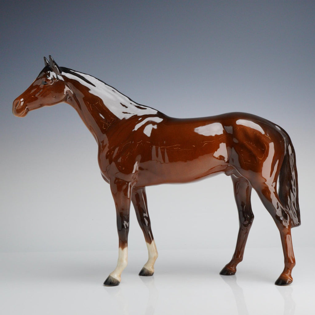 Beswick England Bois Roussel Horse Figurine Large 11.25" High Gloss Bay Model 701