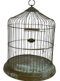 Antique Leon All-Brass Bird Cage Dome Top 15" Vintage 1920s Art Deco Decor Pat