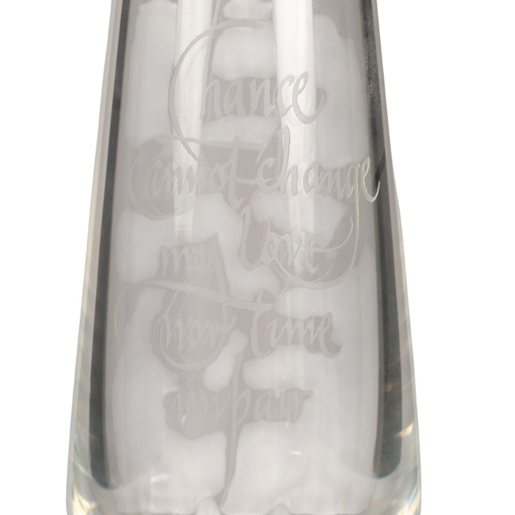 Set of 4 Steuben Crystal Teardrop Bud Vases #7989 Signed David Hills Engraved