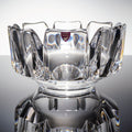 Orrefors Corona Crystal Bowl Lars Hellsten LH 3841-21 Signed Swedish Art Glass