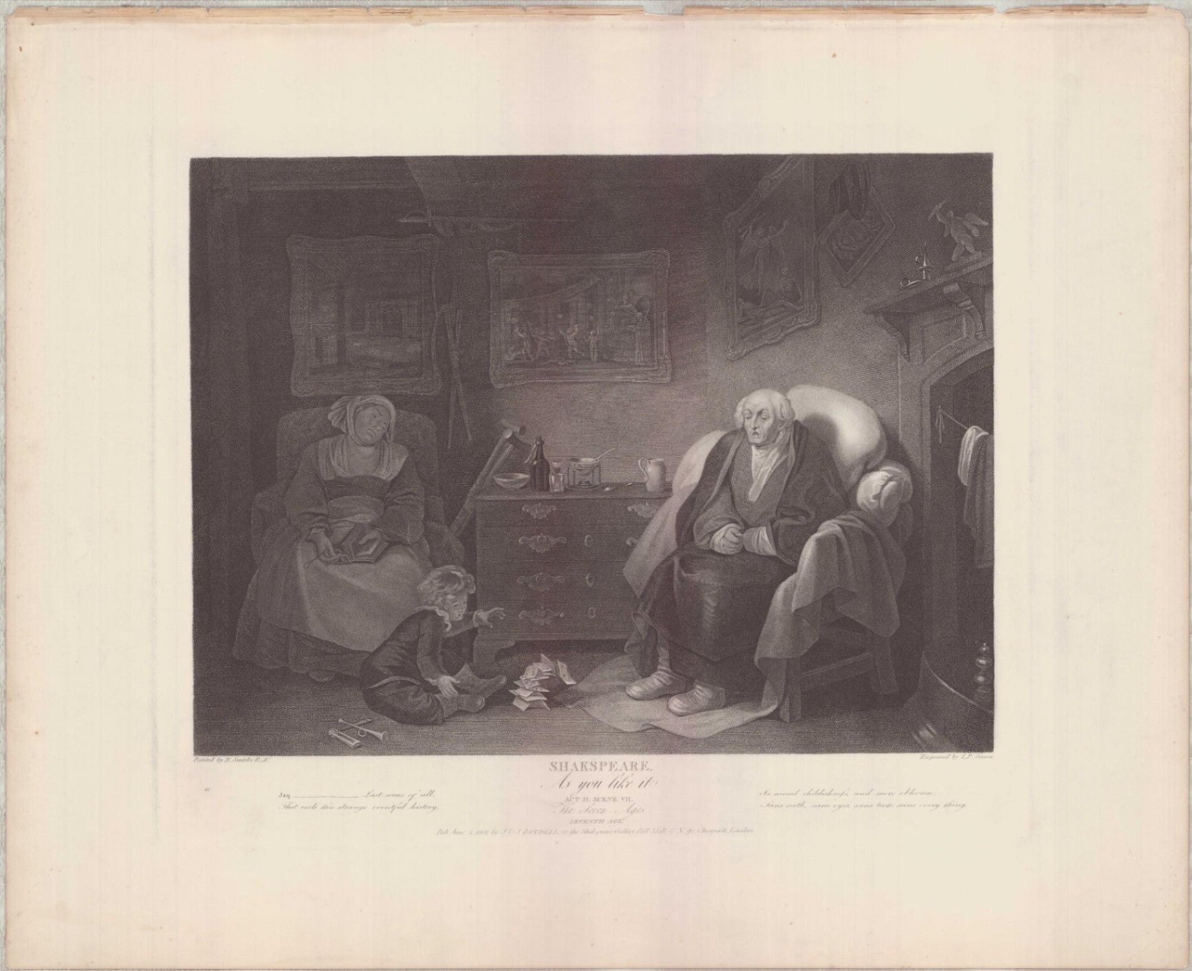 Boydell Shakespeare Gallery Engraving Robert Thew Robert Smirke As You Like It