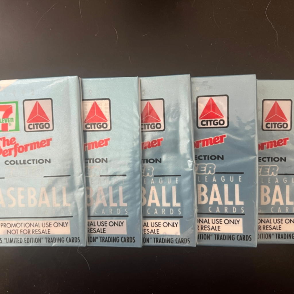 1992 Fleer Citgo 7-Eleven The Performer Collection 5 Unopened Pack Lot 1st Edition