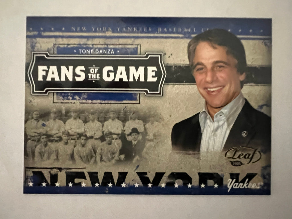 2005 Leaf Fans of the Game Tony Danza #FG-2 New York Yankees Insert Card