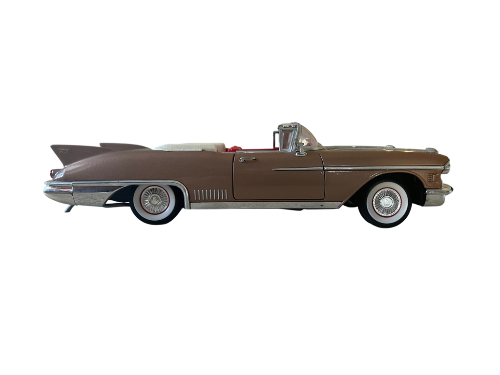 1/18 scale diecast model of a 1958 Cadillac Eldorado Biarritz convertible