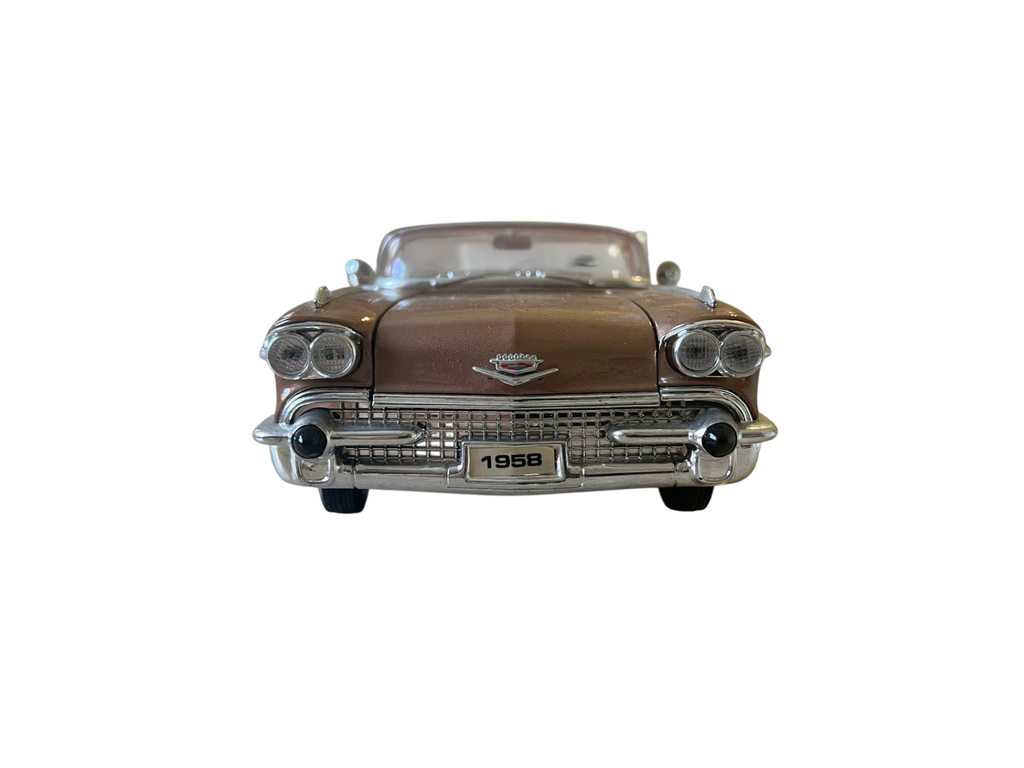 1/18 scale diecast model of a 1958 Cadillac Eldorado Biarritz convertible
