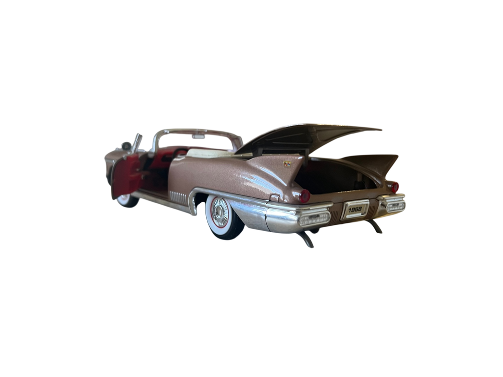 1/18 scale diecast model of a 1958 Cadillac Eldorado Biarritz convertible