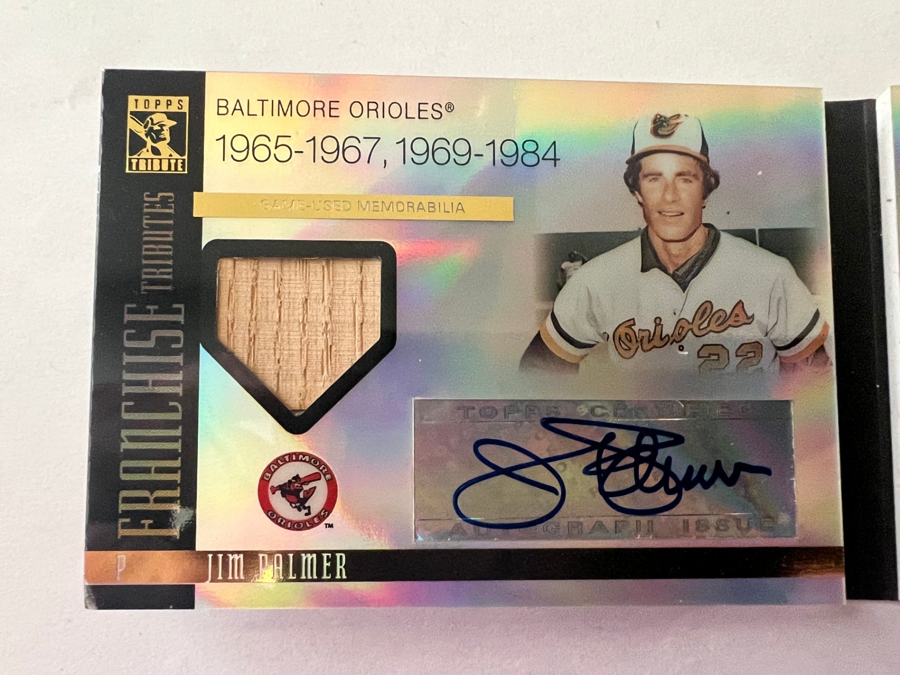 2009 Topps Tribute Jim Palmer Cal Ripken Jr
