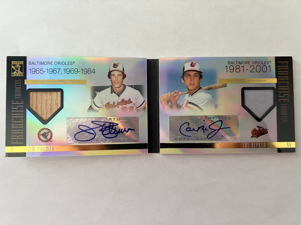2009 Topps Tribute Jim Palmer Cal Ripken Jr