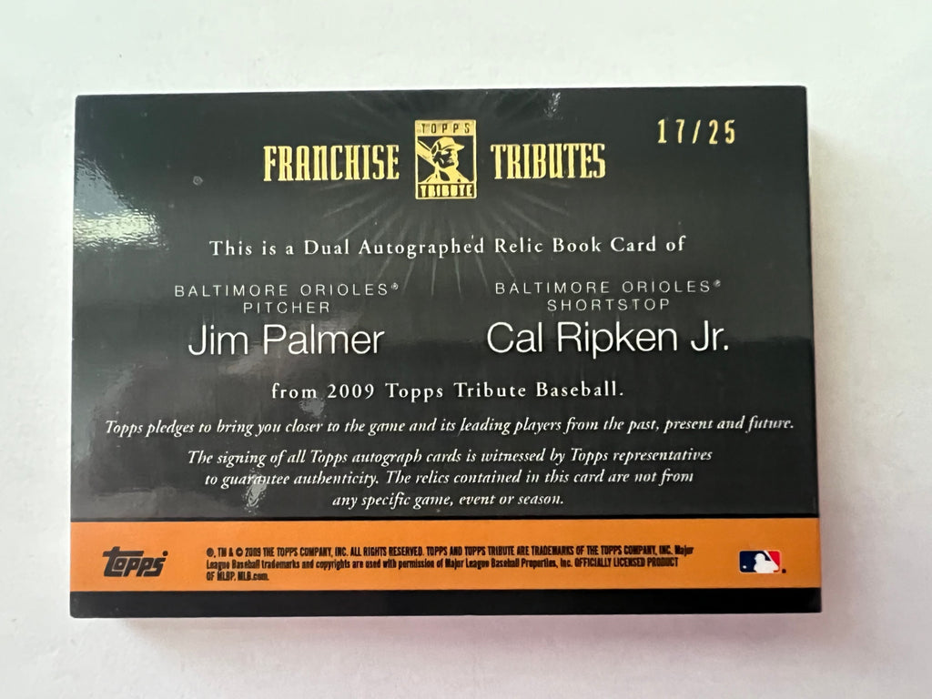 2009 Topps Tribute Jim Palmer Cal Ripken Jr