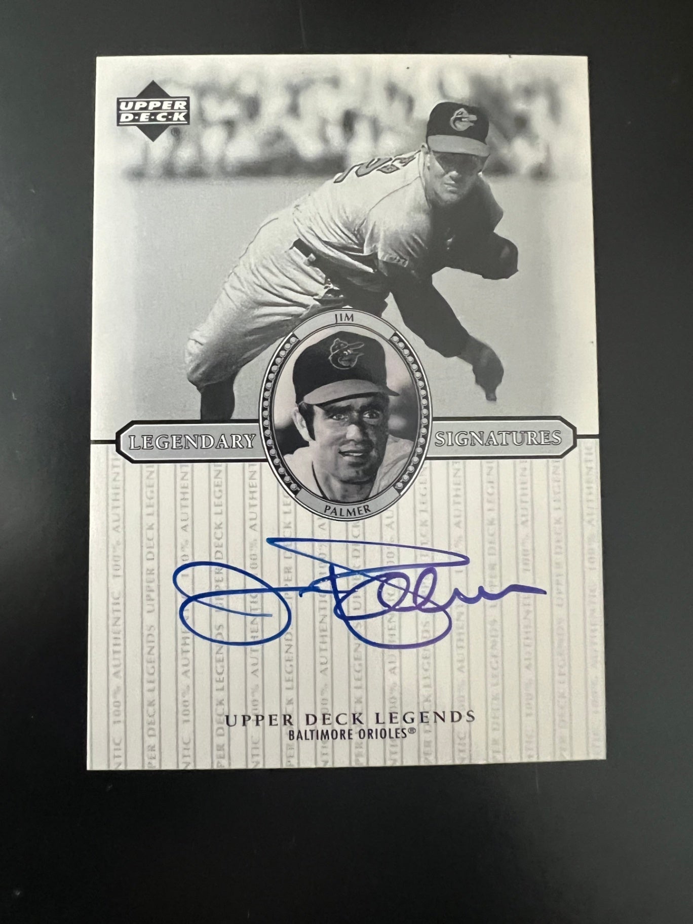 2000 Upper Deck Legends Jim Palmer Auto