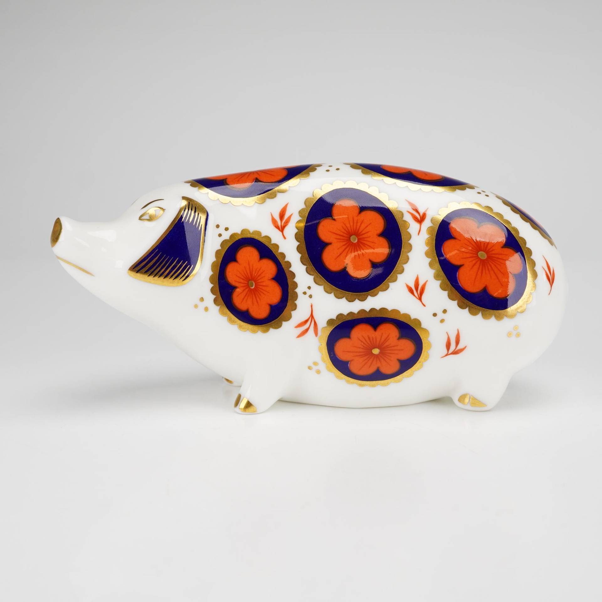 Royal Crown Derby Collectables White, Orange, Blue, Gold