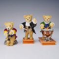3pc Halcyon Days Teddy Orchestra Figures Lord Archibald Peregrine Count Cornelius