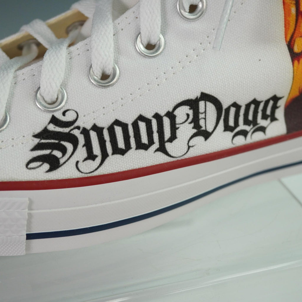 Converse Chuck Taylor High Top Snoop Dogg Custom Shoes White Mens 9 Womens 11