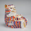 Royal Crown Derby Bengal Tiger Cub Paperweight 1993 Imari Gold Stopper