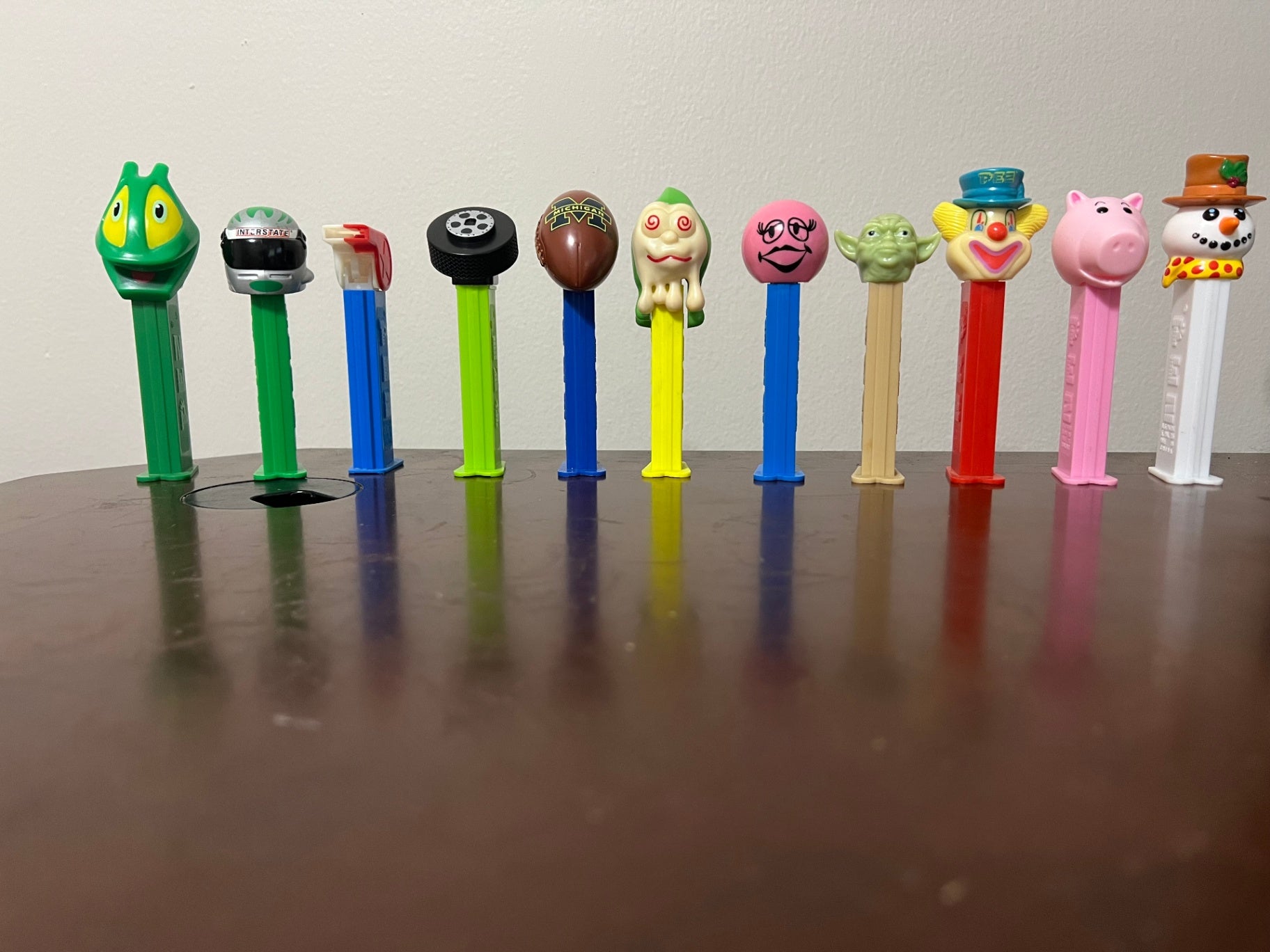 Lot of 11 PEZ - Slimey Sid Ghost, Michigan Football, Yoda, Hamm, Frosty