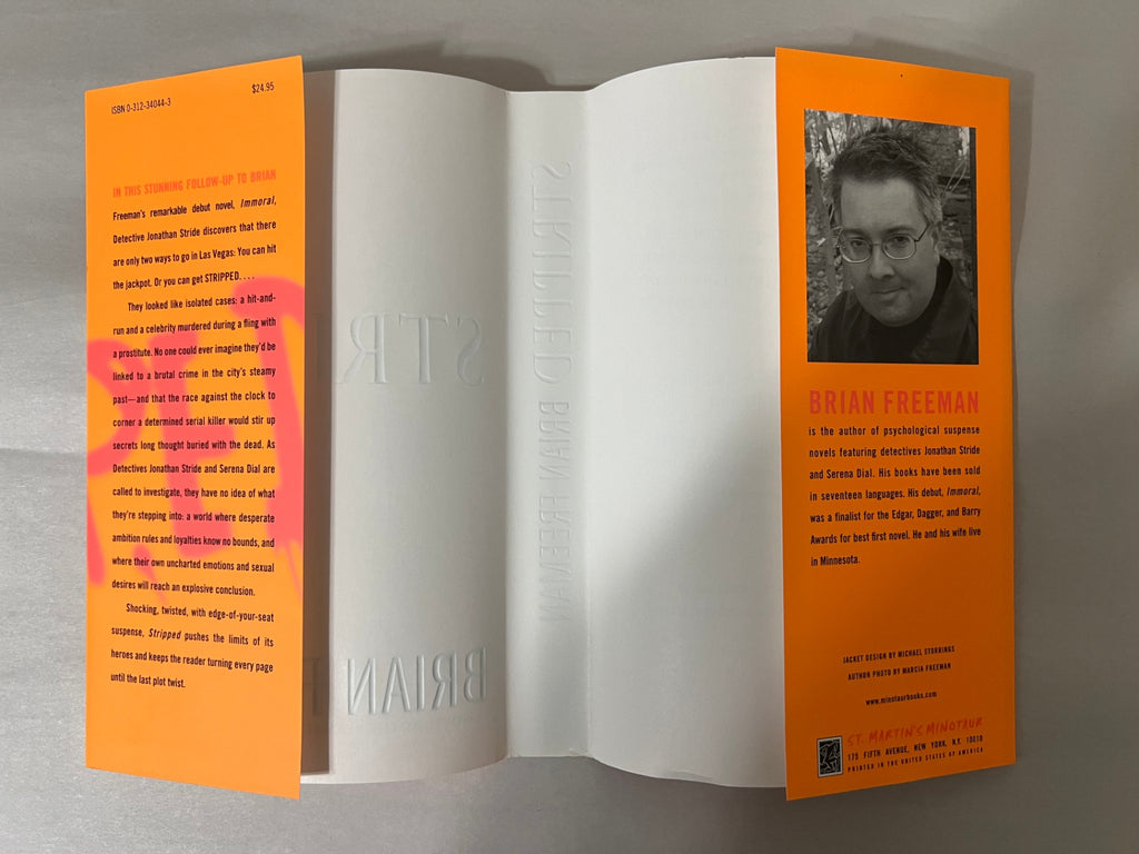 Stripped by Brian Freeman - Signed First Edition First Printing 2006 Hardcover
