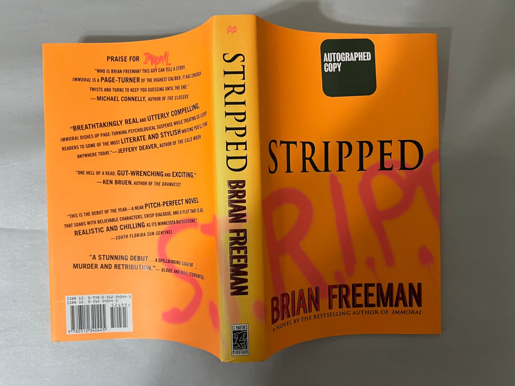 Stripped by Brian Freeman - Signed First Edition First Printing 2006 Hardcover