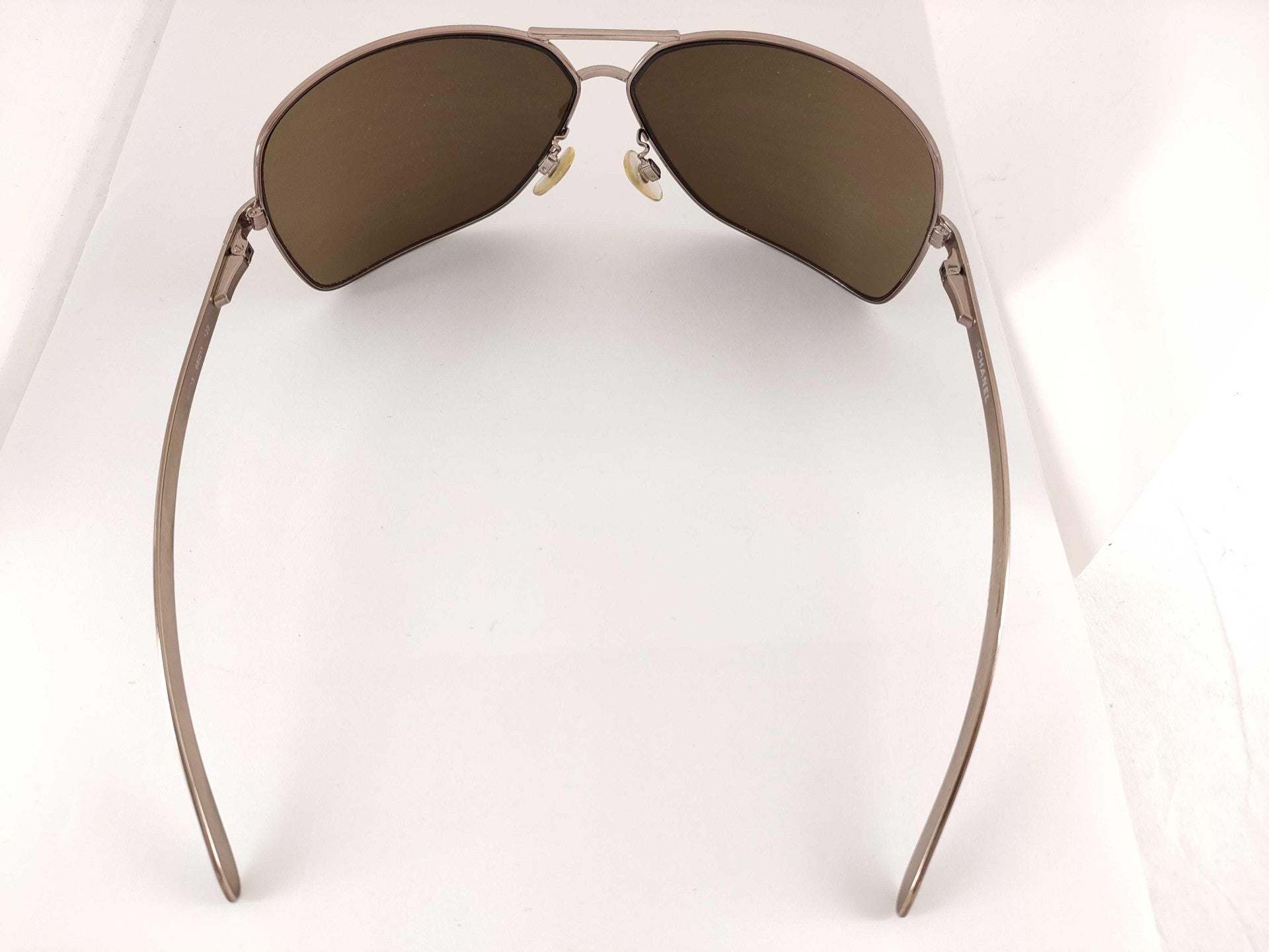 Authentic Chanel Wrapped Lens Sunglasses with CC Logo & Full Set