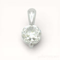 Authentic 1.008 Carat Natural Diamond Solitaire Pendant in Platinum