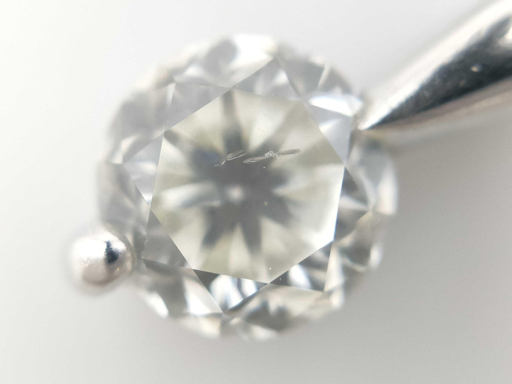 Authentic 1.008 Carat Natural Diamond Solitaire Pendant in Platinum