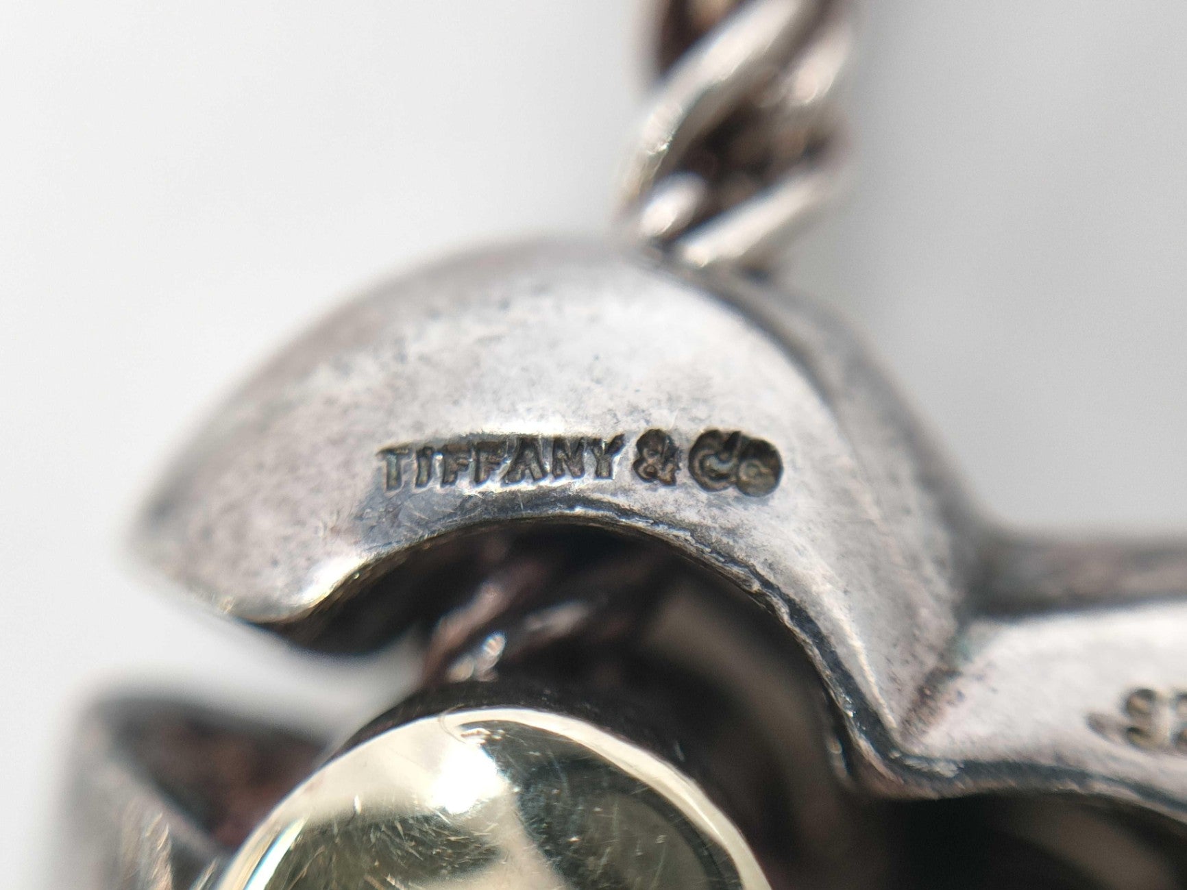 Tiffany & Co. Elsa Peretti Puzzle Heart Necklace Sterling Silver 18K Gold