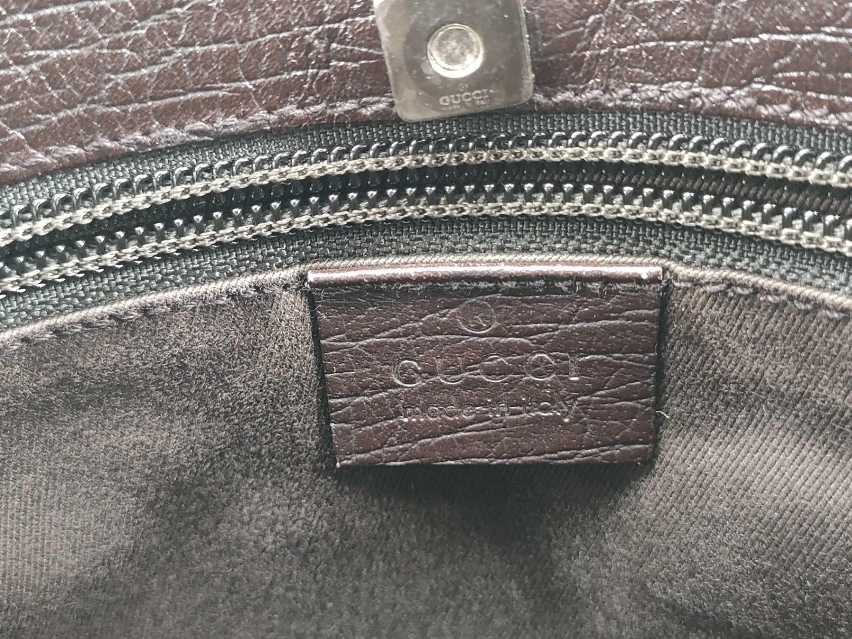 Authentic Gucci Original GG Supreme Vertical Tote Bag with Leather Trim